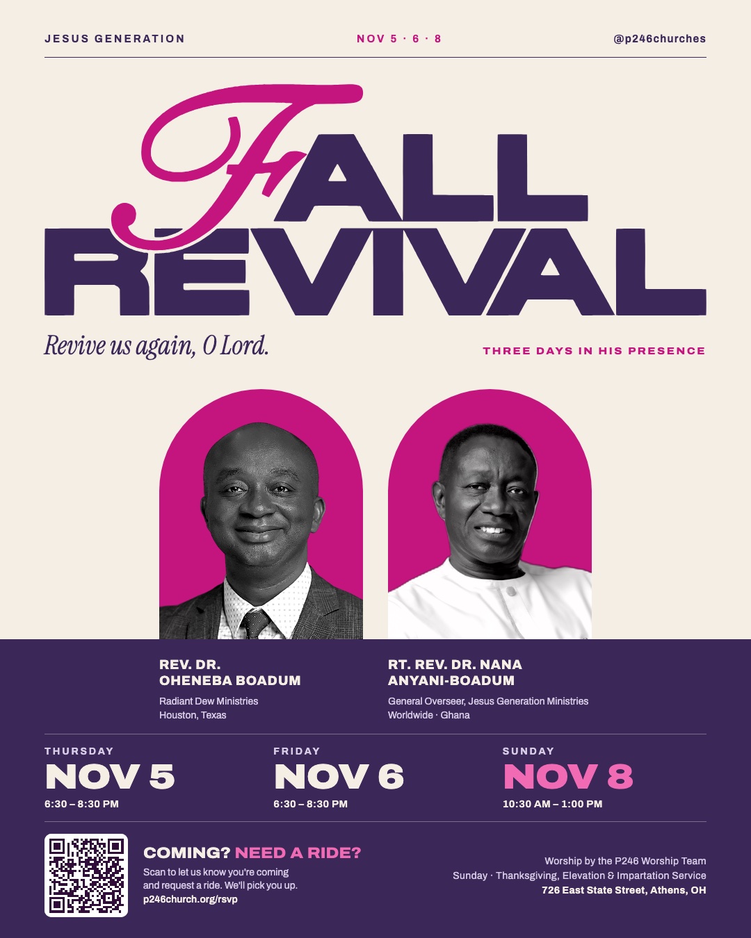 Fall Revival flyer